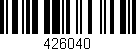 Código de barras (EAN, GTIN, SKU, ISBN): '426040'