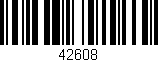 Código de barras (EAN, GTIN, SKU, ISBN): '42608'