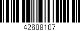 Código de barras (EAN, GTIN, SKU, ISBN): '42608107'