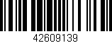 Código de barras (EAN, GTIN, SKU, ISBN): '42609139'