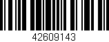 Código de barras (EAN, GTIN, SKU, ISBN): '42609143'