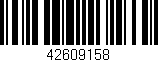 Código de barras (EAN, GTIN, SKU, ISBN): '42609158'