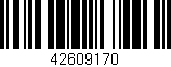 Código de barras (EAN, GTIN, SKU, ISBN): '42609170'