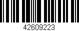 Código de barras (EAN, GTIN, SKU, ISBN): '42609223'