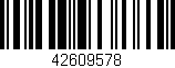 Código de barras (EAN, GTIN, SKU, ISBN): '42609578'