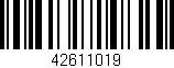 Código de barras (EAN, GTIN, SKU, ISBN): '42611019'