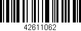 Código de barras (EAN, GTIN, SKU, ISBN): '42611062'