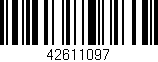 Código de barras (EAN, GTIN, SKU, ISBN): '42611097'