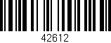Código de barras (EAN, GTIN, SKU, ISBN): '42612'