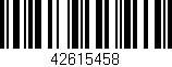 Código de barras (EAN, GTIN, SKU, ISBN): '42615458'