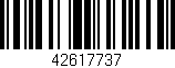 Código de barras (EAN, GTIN, SKU, ISBN): '42617737'