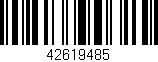 Código de barras (EAN, GTIN, SKU, ISBN): '42619485'