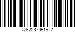 Código de barras (EAN, GTIN, SKU, ISBN): '4262367351577'