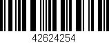 Código de barras (EAN, GTIN, SKU, ISBN): '42624254'