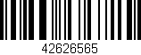 Código de barras (EAN, GTIN, SKU, ISBN): '42626565'