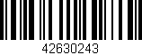 Código de barras (EAN, GTIN, SKU, ISBN): '42630243'
