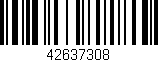 Código de barras (EAN, GTIN, SKU, ISBN): '42637308'