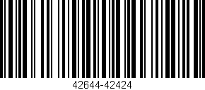 Código de barras (EAN, GTIN, SKU, ISBN): '42644-42424'