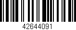 Código de barras (EAN, GTIN, SKU, ISBN): '42644091'