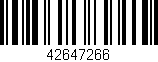 Código de barras (EAN, GTIN, SKU, ISBN): '42647266'