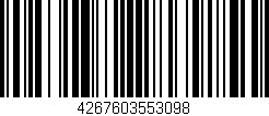 Código de barras (EAN, GTIN, SKU, ISBN): '4267603553098'