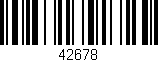 Código de barras (EAN, GTIN, SKU, ISBN): '42678'