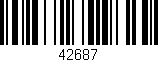 Código de barras (EAN, GTIN, SKU, ISBN): '42687'