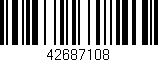Código de barras (EAN, GTIN, SKU, ISBN): '42687108'