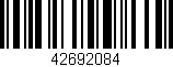 Código de barras (EAN, GTIN, SKU, ISBN): '42692084'