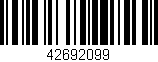 Código de barras (EAN, GTIN, SKU, ISBN): '42692099'