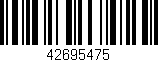 Código de barras (EAN, GTIN, SKU, ISBN): '42695475'