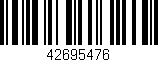 Código de barras (EAN, GTIN, SKU, ISBN): '42695476'