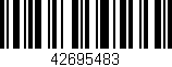 Código de barras (EAN, GTIN, SKU, ISBN): '42695483'