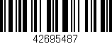 Código de barras (EAN, GTIN, SKU, ISBN): '42695487'