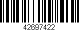 Código de barras (EAN, GTIN, SKU, ISBN): '42697422'