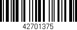 Código de barras (EAN, GTIN, SKU, ISBN): '42701375'