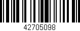Código de barras (EAN, GTIN, SKU, ISBN): '42705098'