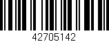 Código de barras (EAN, GTIN, SKU, ISBN): '42705142'