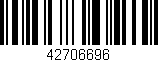 Código de barras (EAN, GTIN, SKU, ISBN): '42706696'