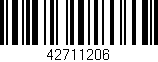 Código de barras (EAN, GTIN, SKU, ISBN): '42711206'
