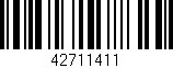 Código de barras (EAN, GTIN, SKU, ISBN): '42711411'
