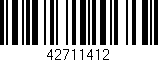 Código de barras (EAN, GTIN, SKU, ISBN): '42711412'