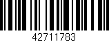 Código de barras (EAN, GTIN, SKU, ISBN): '42711783'
