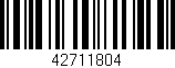 Código de barras (EAN, GTIN, SKU, ISBN): '42711804'