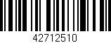 Código de barras (EAN, GTIN, SKU, ISBN): '42712510'