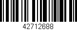 Código de barras (EAN, GTIN, SKU, ISBN): '42712688'