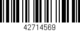 Código de barras (EAN, GTIN, SKU, ISBN): '42714569'