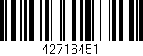 Código de barras (EAN, GTIN, SKU, ISBN): '42716451'