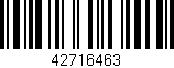 Código de barras (EAN, GTIN, SKU, ISBN): '42716463'