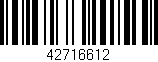 Código de barras (EAN, GTIN, SKU, ISBN): '42716612'